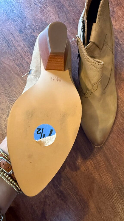 Stacked Heel Booties