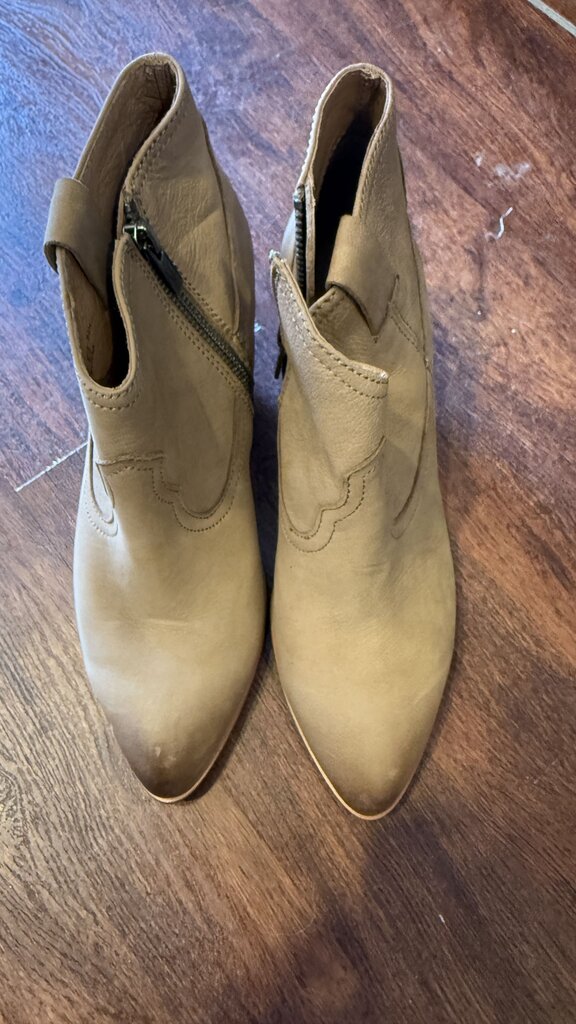 Stacked Heel Booties