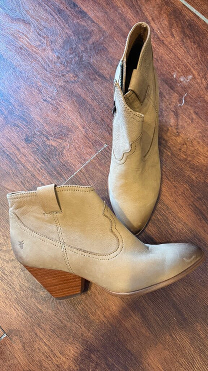 Stacked Heel Booties