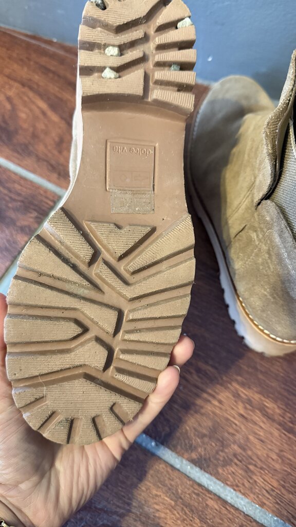 Lug Sole Suede Booties