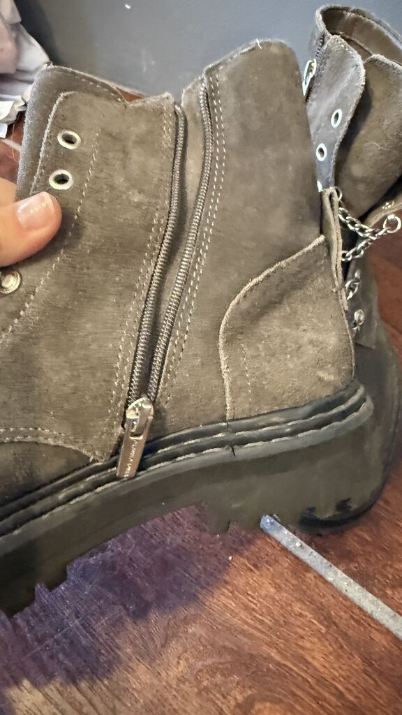 Suede Lace Up Booties