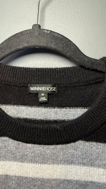 Stripe Cashmere Crewneck Sweater