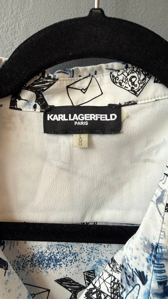 Printed Button Up Shirt