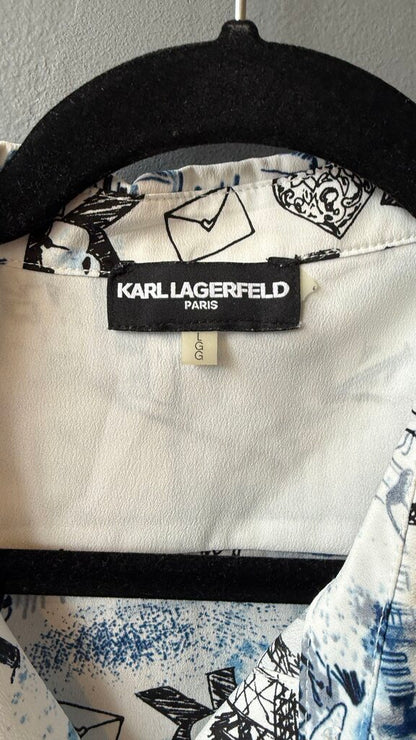 Printed Button Up Shirt