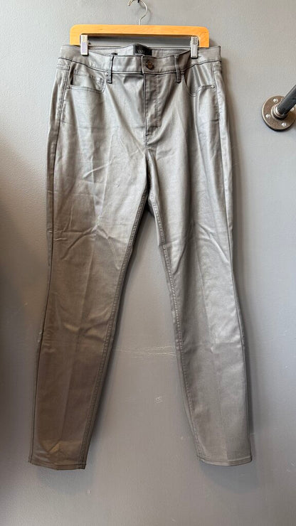 Coated High Rise Skinny Jeans