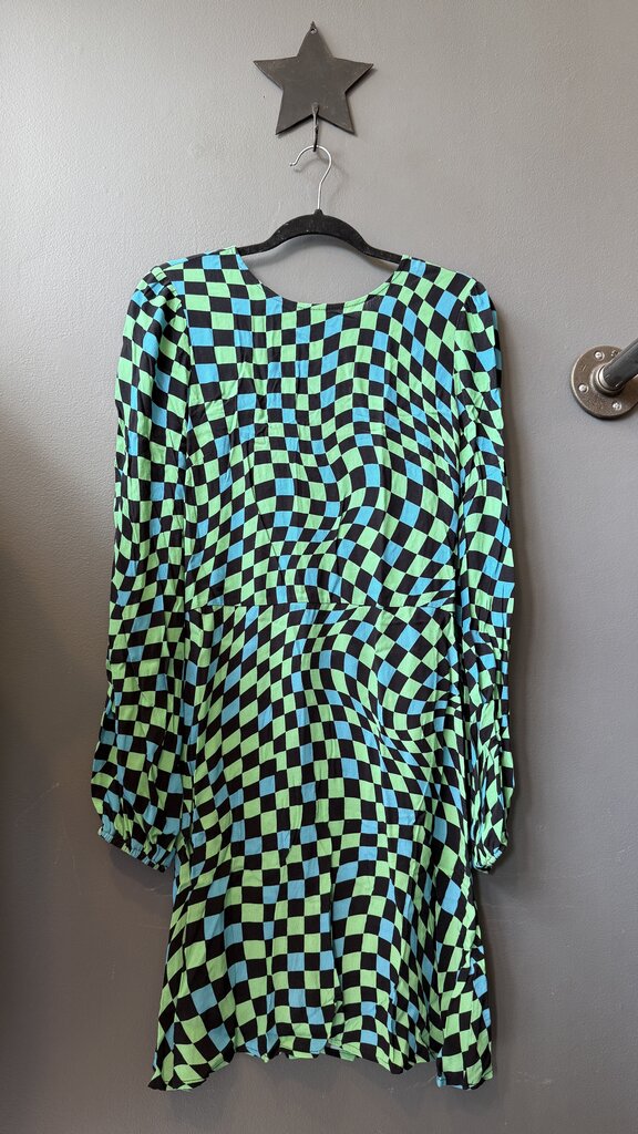 Check Longsleeve Dress