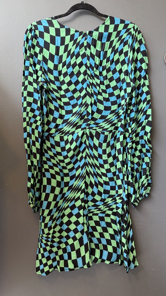 Check Longsleeve Dress