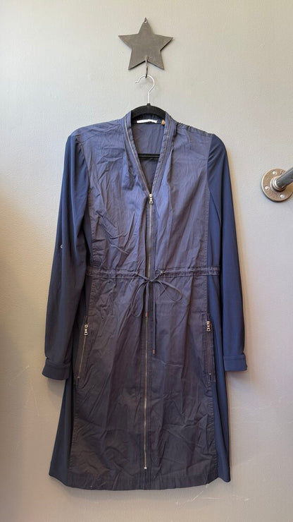 Zipper Front Utility Shift Dress