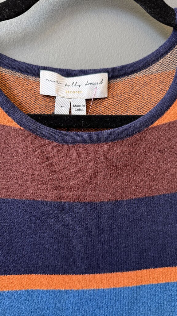 Stripe Knit Midi Dress