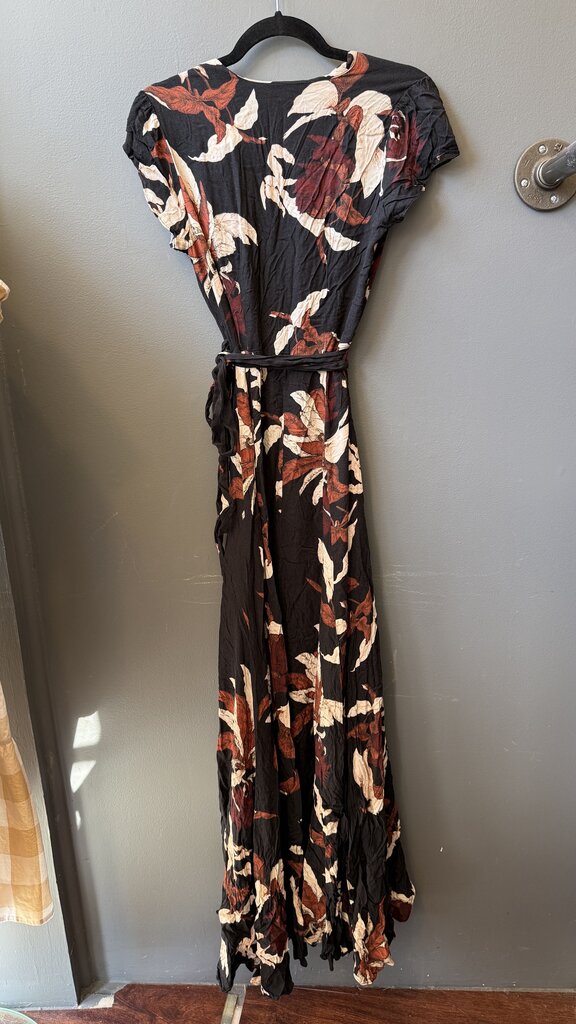 Floral Wrap Maxi Dress