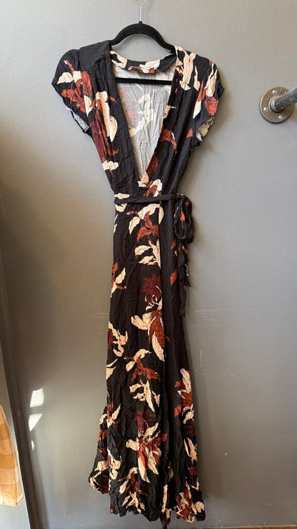 Floral Wrap Maxi Dress