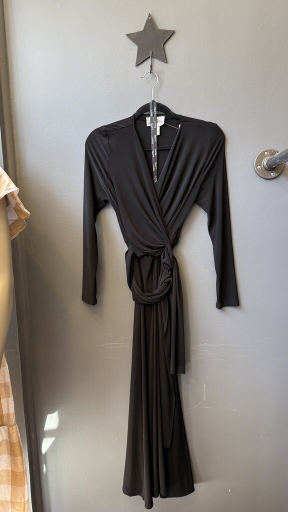 Wrap Top Jersey Maxi Dress