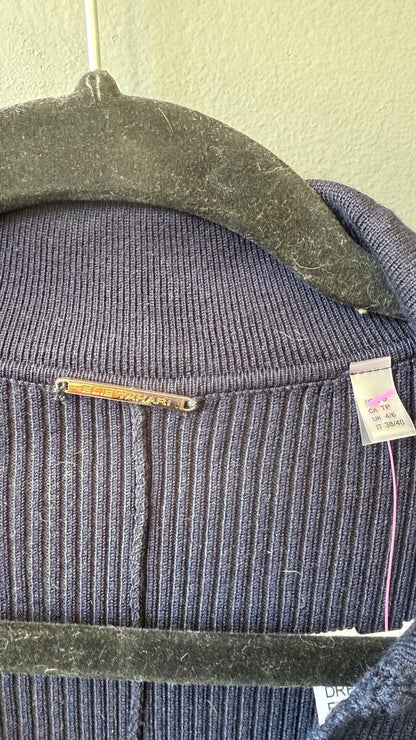 Ribbed Button Front Midi Dress