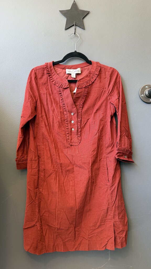 Corduroy Popover Shift Dress