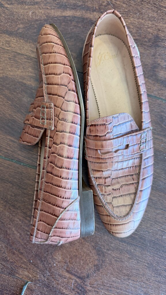 Croc Embossed Penny Loafers