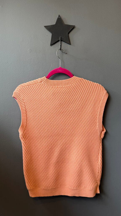 Ribbed Sleeveless Sweater