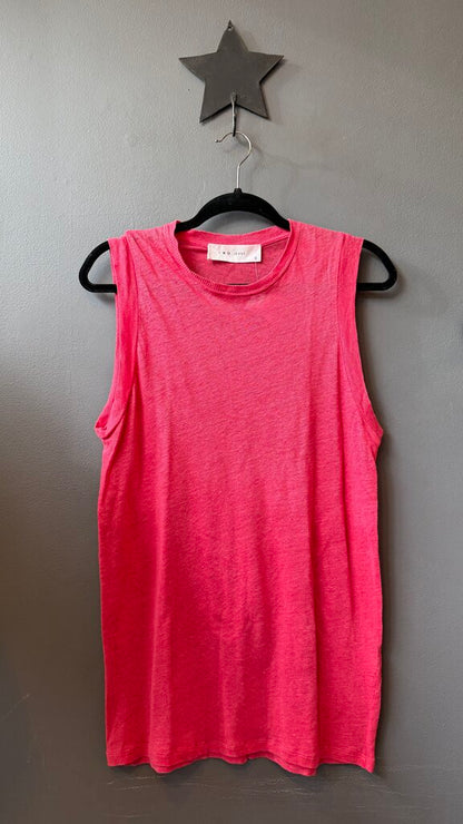 Linen Sleeveless Tunic Top