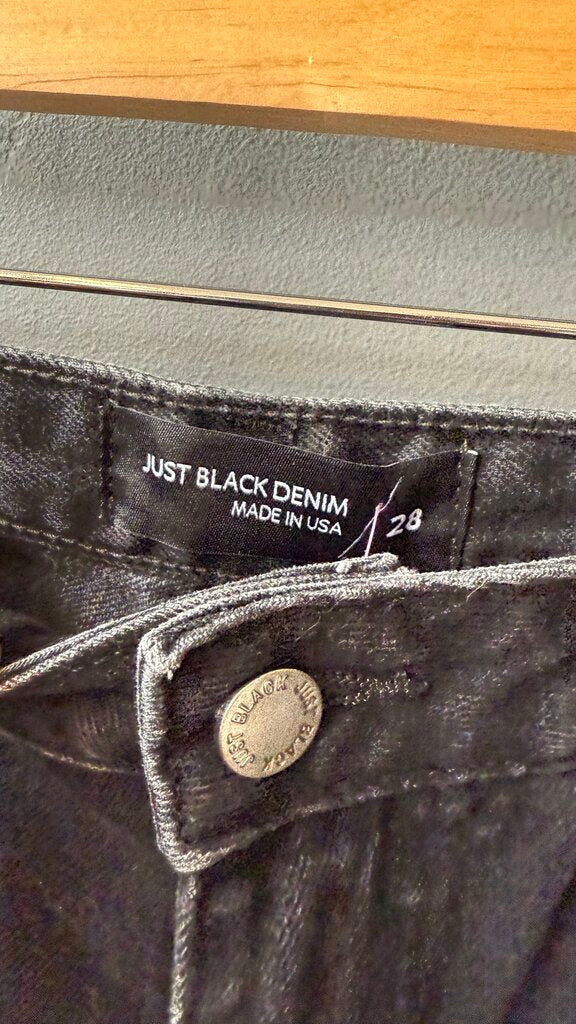 Straight Leg Black Jeans