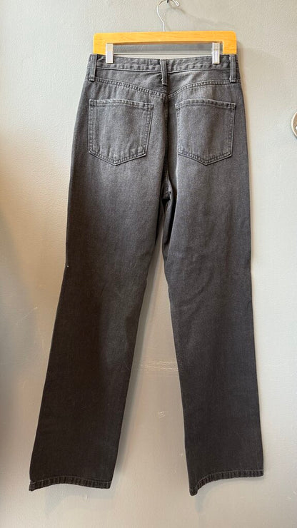 Straight Leg Black Jeans