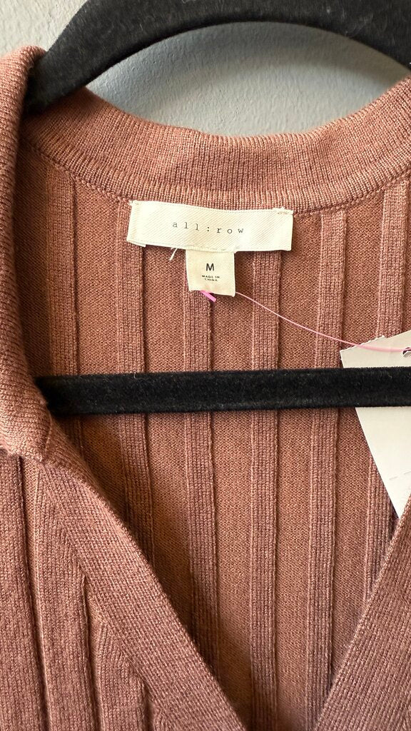 Ribbed Knit Midi Shirtdress