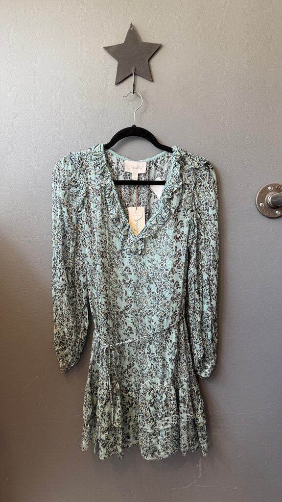 Metallic Thread Mini Dress