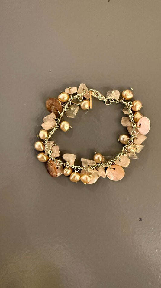 Pearl and Stone Bracelet
