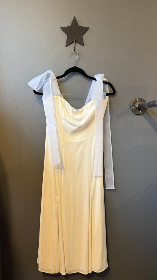 Bow Shoulder Midi Dress