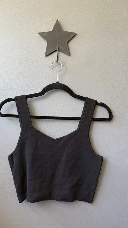Microrib Crop Tank Top