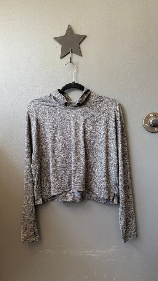 Heather Crop Hoodie