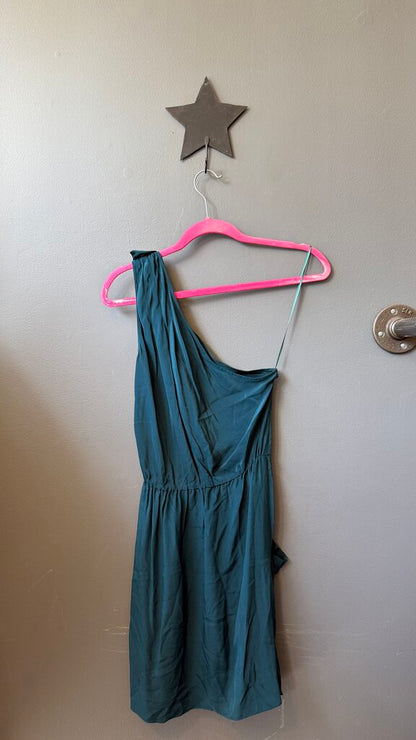 Silk One Shoulder Dress