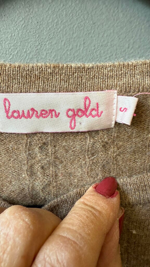 Cashmere Wool Cableknit Sweater