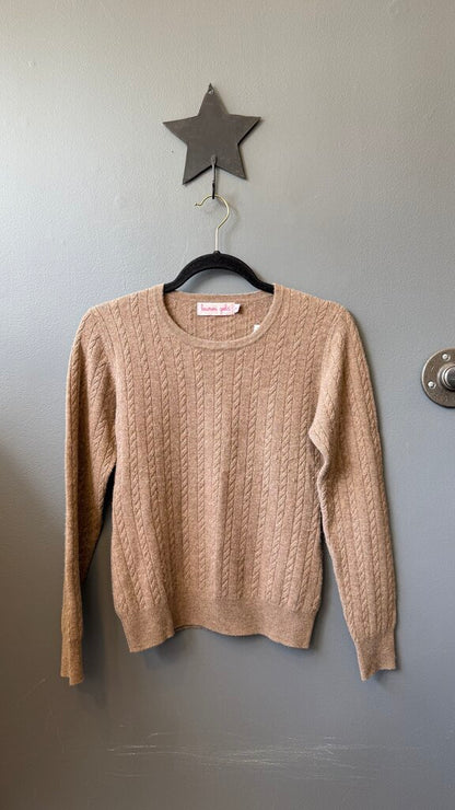 Cashmere Wool Cableknit Sweater