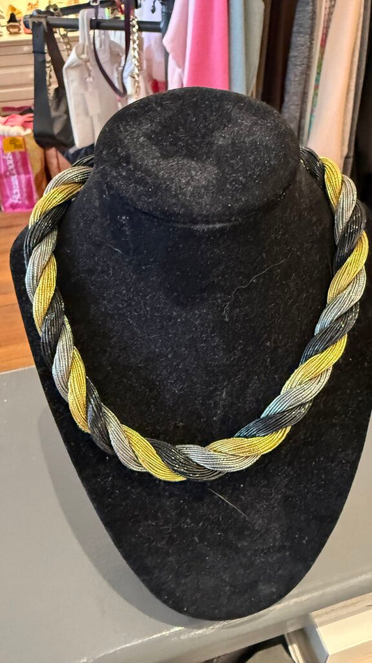 VPH Braided Wrapped Tread Necklace