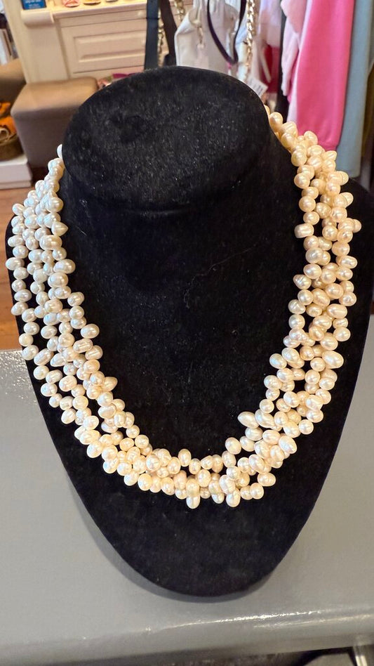 Freshwater Pearl 4 Strand Necklace