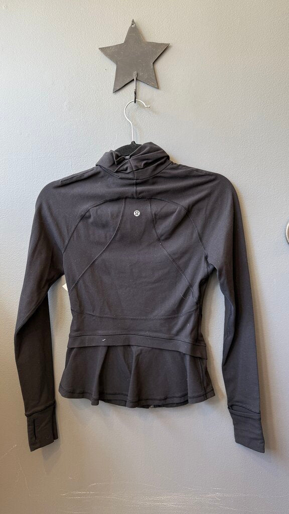 Ruched Detail Define Zip Up Jacket