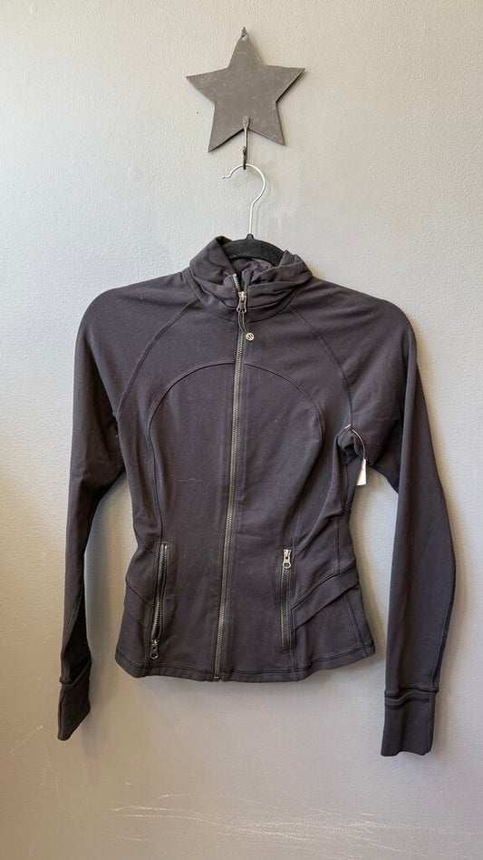 Ruched Detail Define Zip Up Jacket