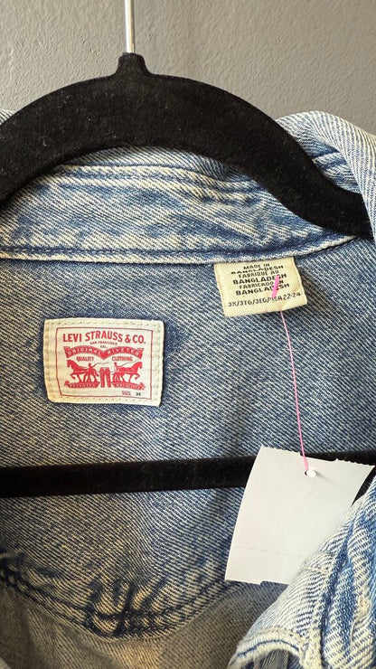 Denim Pearl Button Shacket