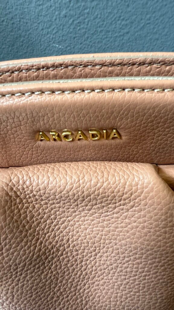 Leather Hinge Clutch Crossbody