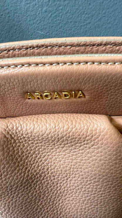 Leather Hinge Clutch Crossbody