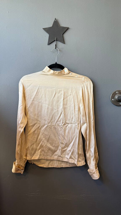 Vintage Silk High Neck Blouse