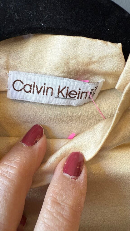 Vintage Silk High Neck Blouse