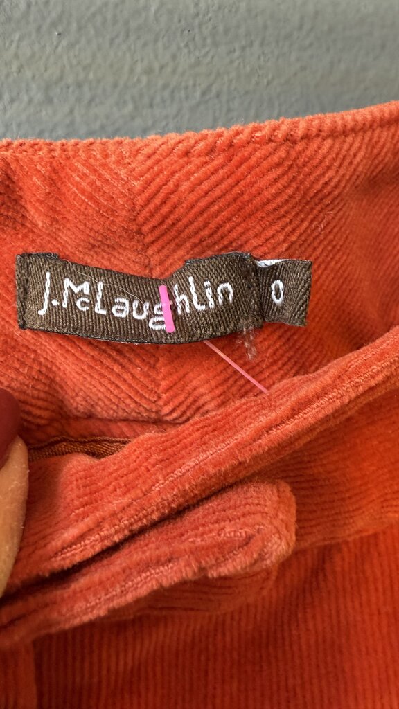 Slim Leg Corduroy Pants