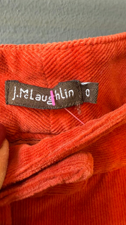 Slim Leg Corduroy Pants