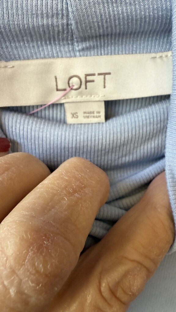 Tissue Ribbed Turtleneck Tee