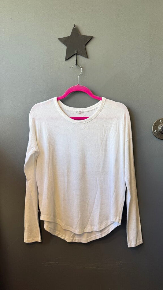 Round Hem Longsleeve Top