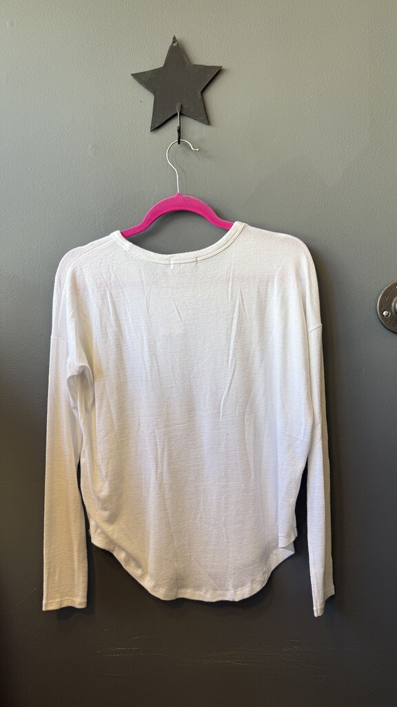 Round Hem Longsleeve Top
