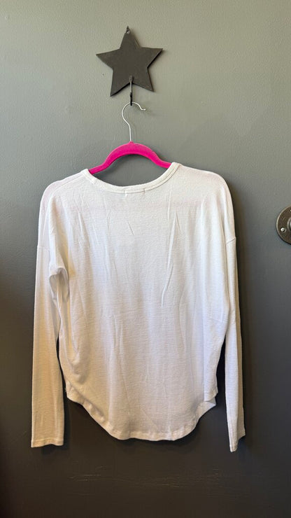 Round Hem Longsleeve Top