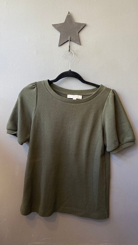 Textured Puff Shoulder TShirt
