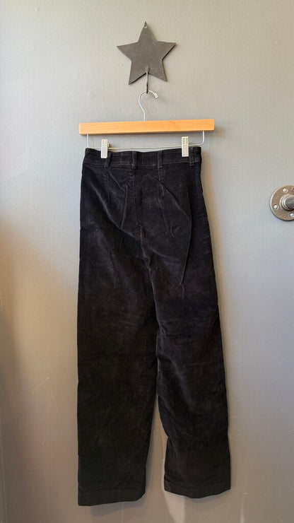 Slim Wide Leg Corduroy Pants