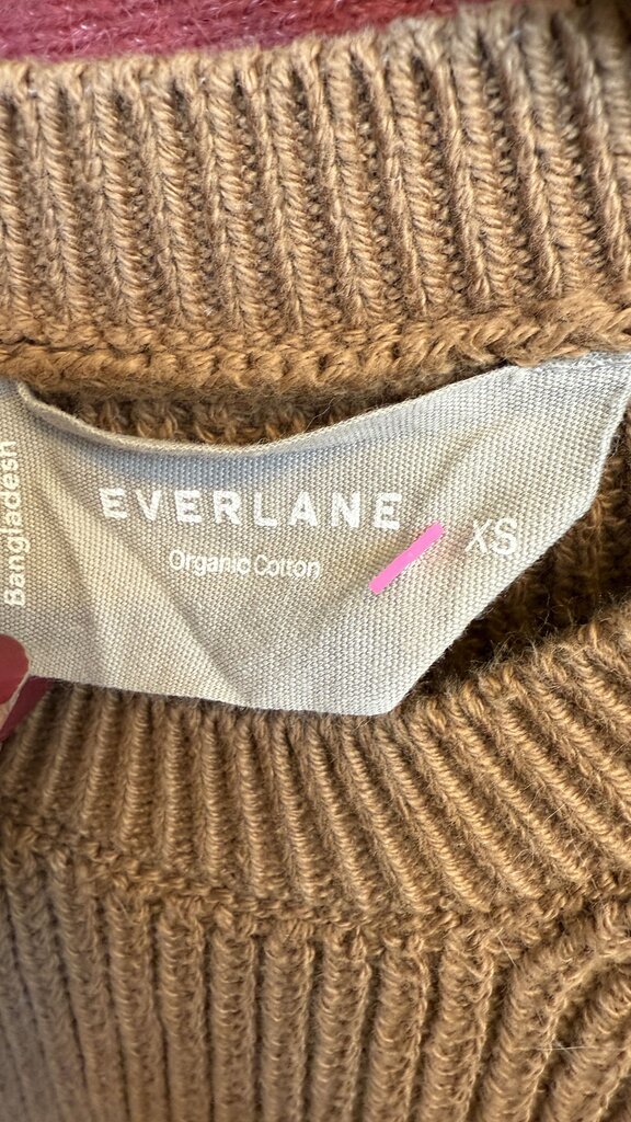 Cotton Ribbed Crewneck Sweater